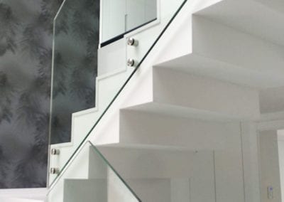 Barandillas de cristal para escaleras modernas